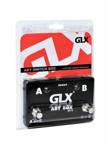 GLX ABY switch box, selecteer tussen 2 geluidsbronnen of 2 uitgangen