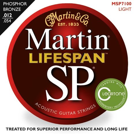 Martin SP Lifespan, Phosphor Bronze, diverse maten, Gecoate snaren SP7..00