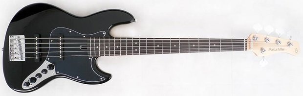 Sire Marcus Miller V3 Passive Series basgitaar, 5-snarig, zwart