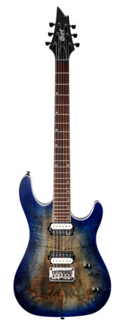 CORT E-Gitaar, KX300, Open Pore Cobalt Burst