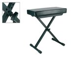 Keyboard-bank-kruk-X-model-zwart-leather-look-zitting-(51x25-cm)