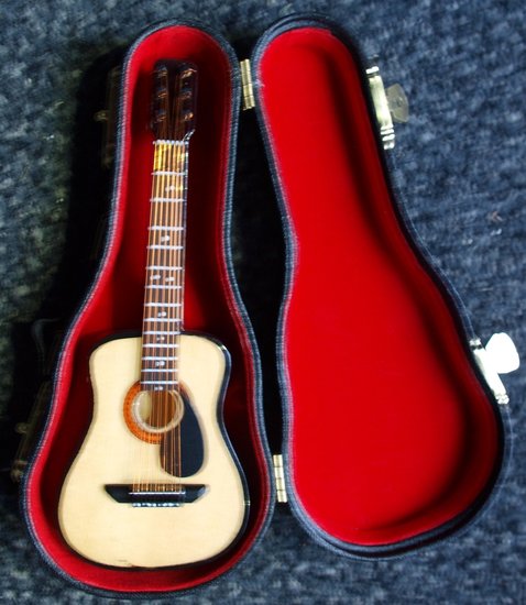 Miniatuur gitaar met - Muziekinstrumenten online winkel | Instruments Online webshop