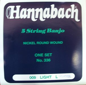 Hannabach snaren met ball-end voor 5-snarige banjo, light