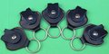 Sleutelhanger-met-leren-plectrumhouder-(inclusief-plectrum)-zwart