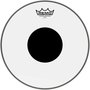 Remo-Drumvel-12-CS-0312-Controlled-Sound-Transparant-Tom--Snarevel-met-zwarte-dot