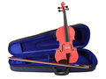 Leonardo-viool-3-4-of-4-4-tea-roze-rose-compleet-met-koffer-strijkstok-e.d