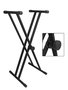 Boston-Keyboardstandaard-XX-model-Zwart-KS205