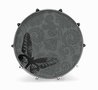 Evans-inked-22-inch-bassdrumvel-graphic-butterfly